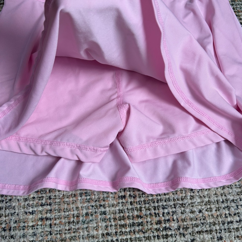 Yogalicious Soft Pink Kids Skort - Picture 3 of 4